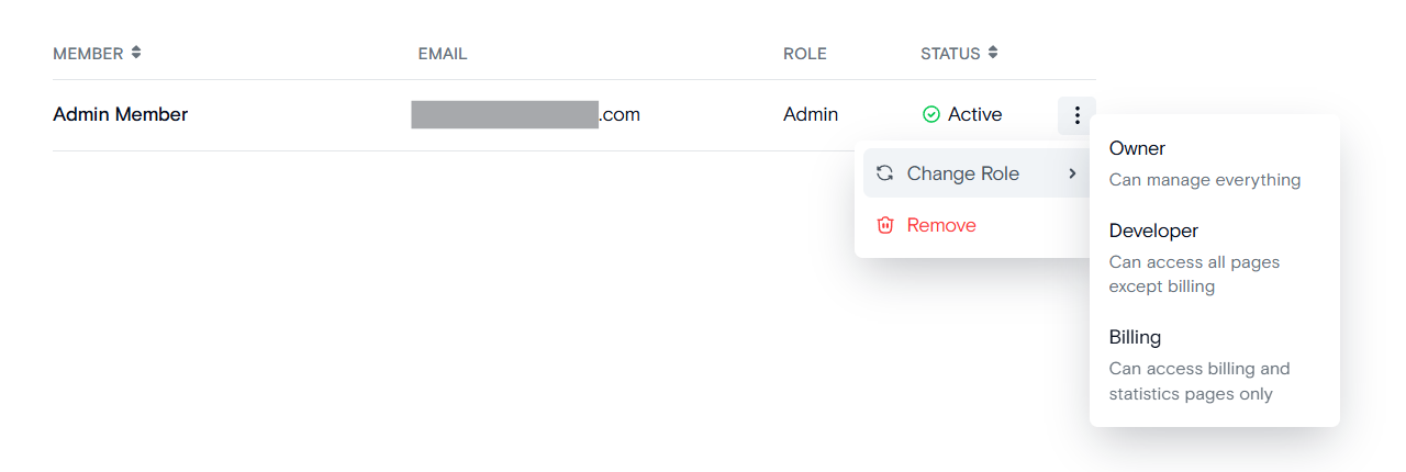 Change Role