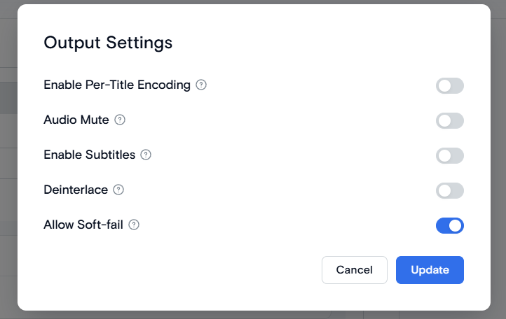 Enable Allow Soft-fail param